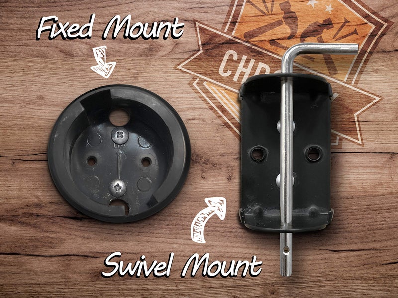Chromex Wall Mounted Extension Cord Winder Organizer with 2 Fixed and 1 Swivel Wall Mount Brackets, Portable - Image 2